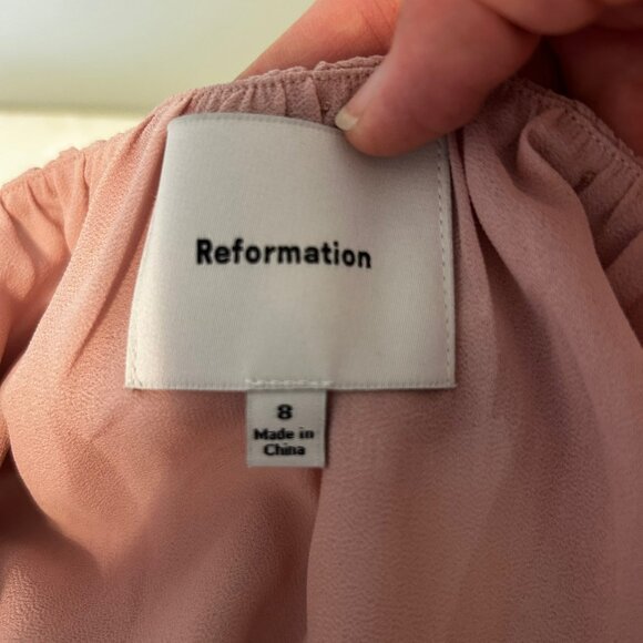 Reformation Cebba Dress - Pink/ Dusty Rose - Picture 7 of 7